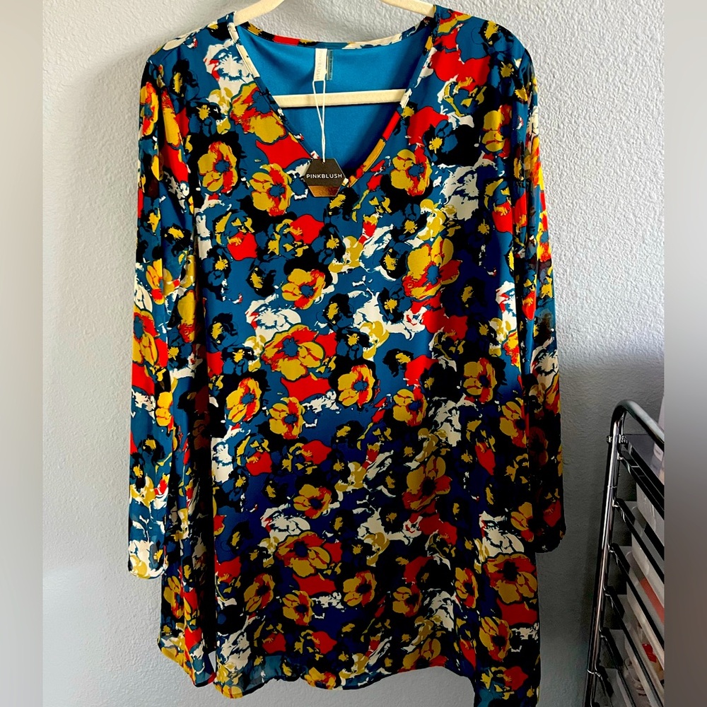 L mini dress floral